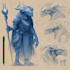 do group party character art, dnd party
