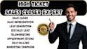 b2b sales representative sales closer commission high ticket sales generation