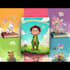 create educational children book cover with fun learning
