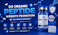 do organic peptide website promotion for one month