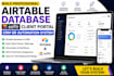 build airtable database, softr client portal, CRM or automation system