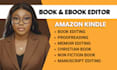 proofread, edit nonfiction manuscript, memoir, christian book, amazon KDP format