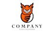 make cool owl mascot logo design with business service