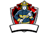 create firefighter mascot logo design with unlimited review