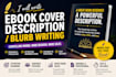write ebook description, amazon book blurb, sales book summary
