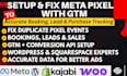 set up facebook meta pixel tracking wordpress squarespace custom website gtm api