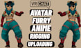edit create vrchat avatar custom avatar 3d character furry vtuber