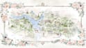 do custom watercolor wedding map