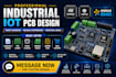 do industrial iot hardware interface board design, stm32 esp32 pcb modbus rs485