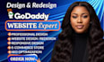 godaddy website redesign godaddy website design, develop godaddy website