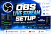 setup optimize obs studio with custom overlays for professional live streaming
