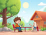 draw a cartoon illustration