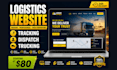 build modern logistics trucking dispatch website with tracking system