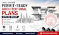 create permit ready architectural plans with pe stamp in USA