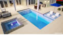 do high 3d pool landscape design, 3d pool garden using structure studio