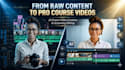 do ai course video creation, edit online course video, elearning training course