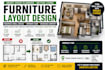 create funiture layout optimize small apartment and interior floor plan design