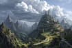design a conceptual fantasy landscape