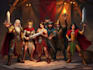 do group party character art, dnd party
