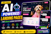 build a high converting ai landing page with chatbot