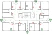 create fire evacuation escape plans, and emergency exit, layouts for buildings