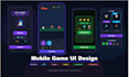 professional mobile game UI UX, menus, hud, and popups for ios and android