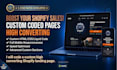 code a custom high converting shopify landing page for sales