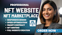 design nft wordpress website landing page crypto token mint website pepe