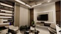 create a modern living room space interior design