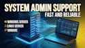 administer windows linux and vmware servers