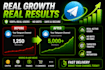 grow your telegram channel with real active users