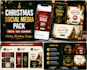 create christmas holiday marketing graphics social media ads sale banners flyer