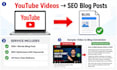 write SEO blog posts from youtube videos