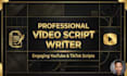 viral youtube and tiktok scripts with high retention hooks