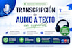 transcribir audio a texto en español