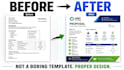 redesign your proposal, PDF or report into a clean professional layout