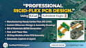 design rigid flex pcb in kicad eagle with silkscreen and gerber files