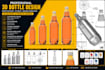 create luxury stainless steel bottle production cad design technical drawing