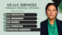 dissolve US llc dissolve delaware llc, wyoming llc, llc formation, amend llc