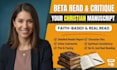 beta read and critique your christian manuscript