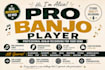 record a professional and nice banjo on your song