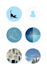 create blue aesthetic highlight covers, wallpapers and quotes