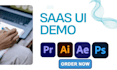 create UI animation app demo video saas explainer motion graphics