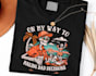 design retro t shirt skeleton beach logo