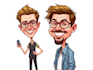 draw caricatures from photos