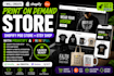 do shopify print on demand store shopify pod store  etsy shop printify printiful
