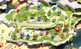 create 3d game map, 3d low poly game assets, game environment in low poly style