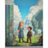 design a premium childrens book cover illustration