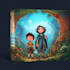 design a unique illustrated childrens book cover