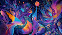 create surreal, psychedelic, abstract art